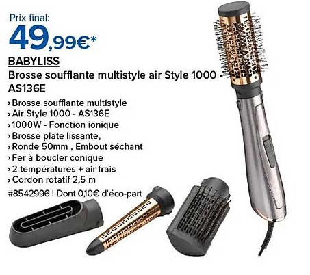 Brosse soufflante multistyle air Style 1000 - AS136E