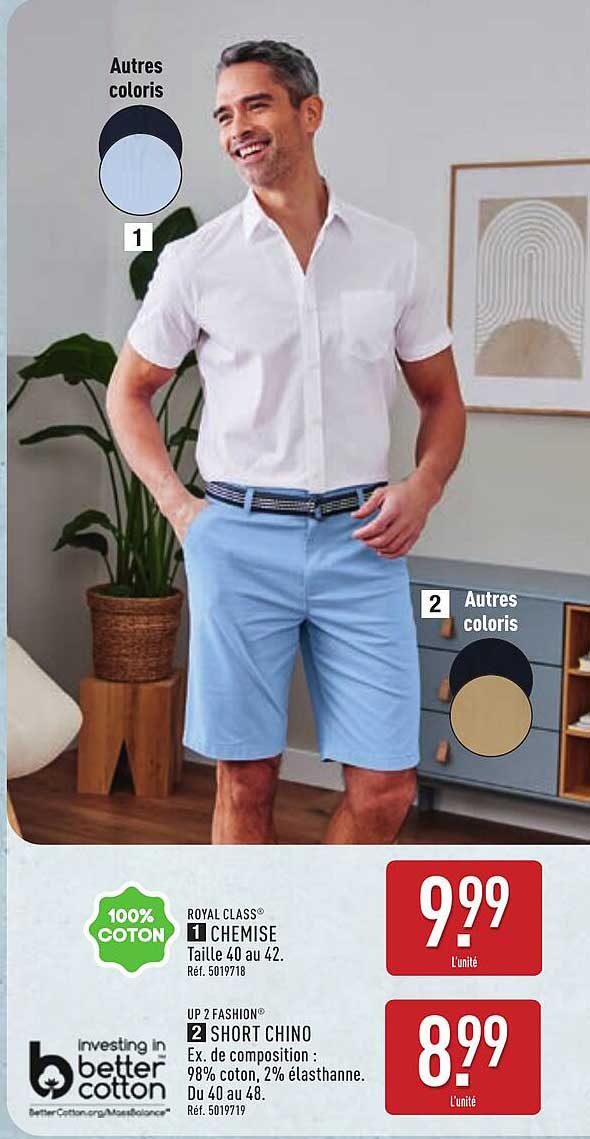 CHEMISE 100% COTON - ROYAL CLASS