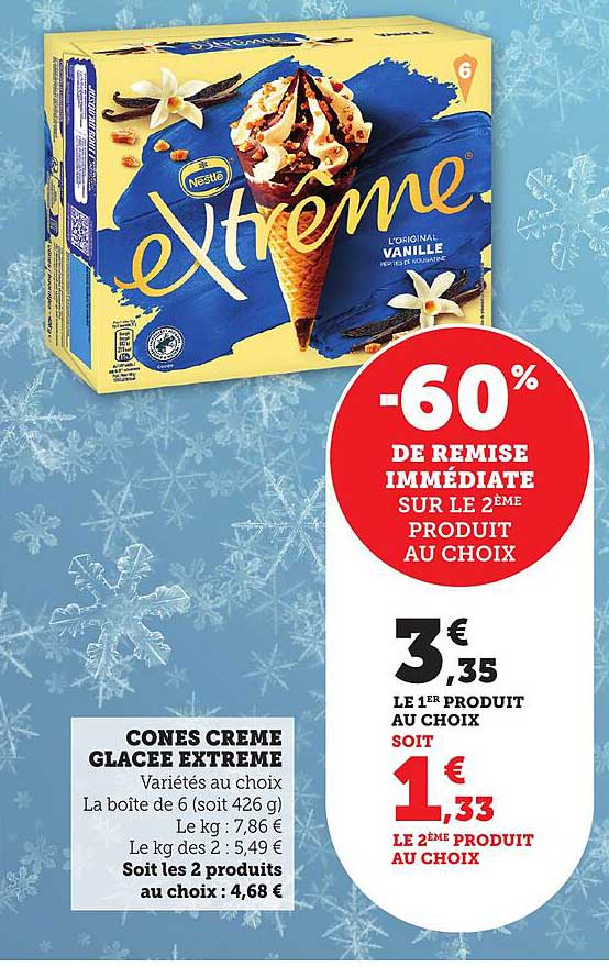 Cones Creme Glacee Extreme