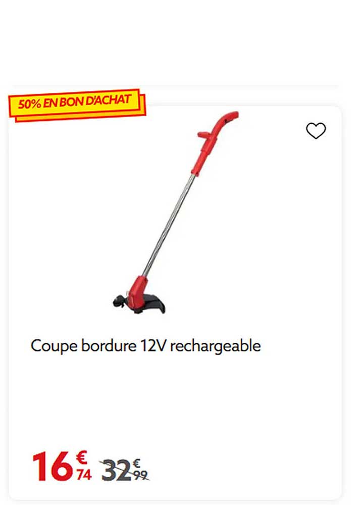 Coupe bordure 12V rechargeable