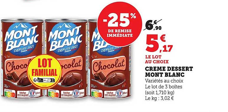 CREME DESSERT MONT BLANC