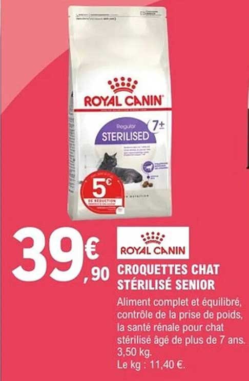 CROQUETTES CHAT STÉRILISÉ SENIOR