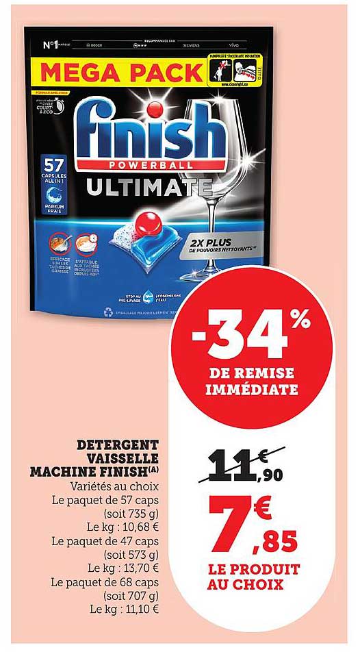 DETERGENT VAISSELLE MACHINE FINISH