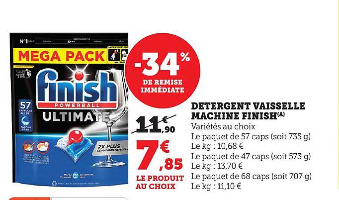 DÉTERGENT VAISSELLE MACHINE FINISH(A)