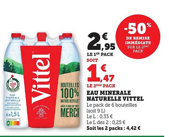 EAU MINERALE NATURELLE VITTEL