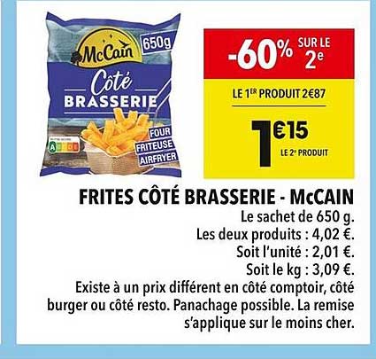 FRITES CÔTÉ BRASSERIE - McCAIN