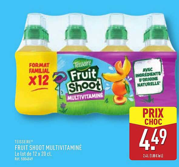 FRUIT SHOOT MULTIVITAMINÉ