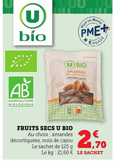 FRUITS SECS U BIO