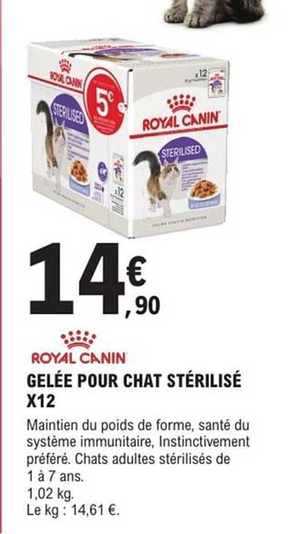 GELÉE POUR CHAT STÉRILISÉ X12