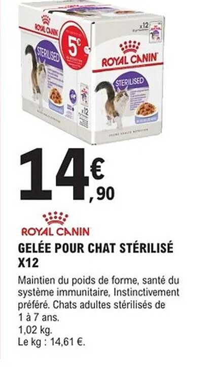 GELÉE POUR CHAT STÉRILISÉ X12