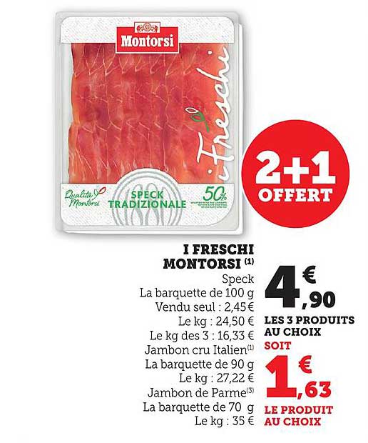 I FRESCHI MONTORSI - 2+1 OFFERT