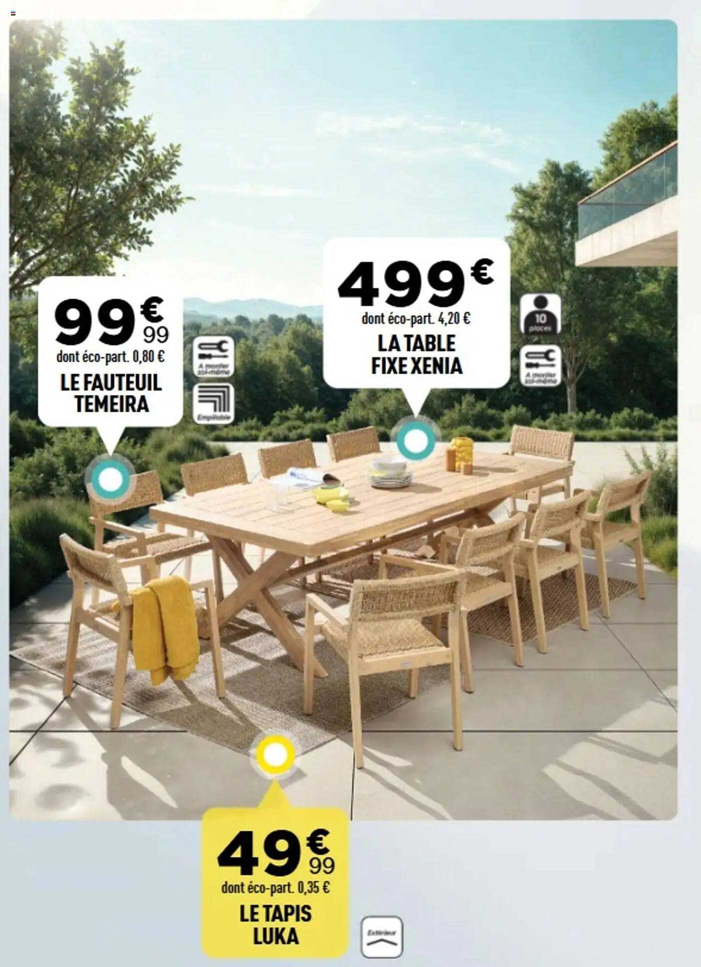 LA TABLE FIXE XENIA