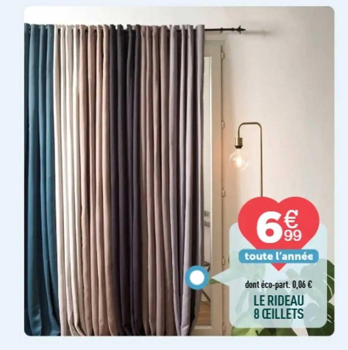 LE RIDEAU 8 ŒILLETS