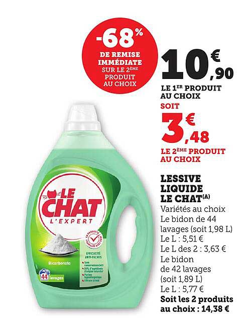 LESSIVE LIQUIDE LE CHAT