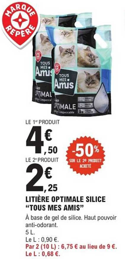LITIÈRE OPTIMALE SILICE "TOUS MES AMIS"