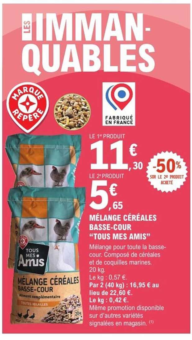 MÉLANGE CÉRÉALES BASSE-COUR "TOUS MES AMIS"