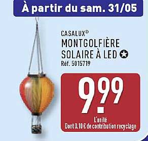 MONTGOLFIÈRE SOLAIRE À LED