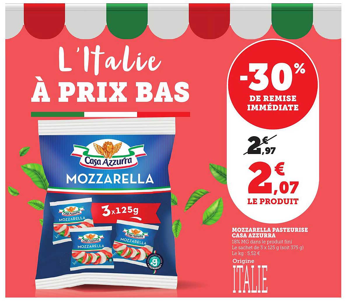 Mozzarella Casa Azzurra -30%