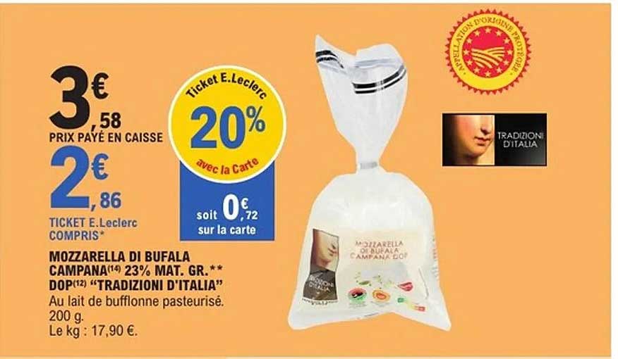 Mozzarella di Bufala Campana DOP 200 g