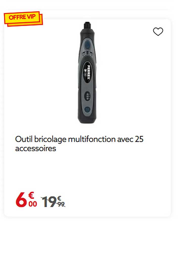 Outil bricolage multifonction avec 25 accessoires