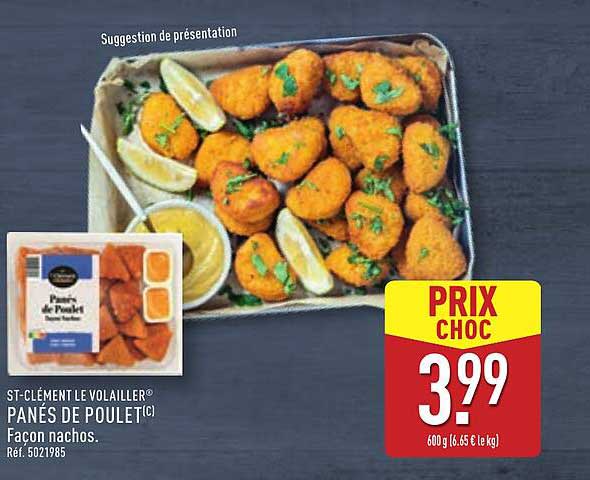 PANÉS DE POULÉT façon nachos