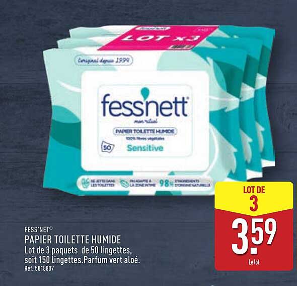 PAPIER TOILETTE HUMIDE