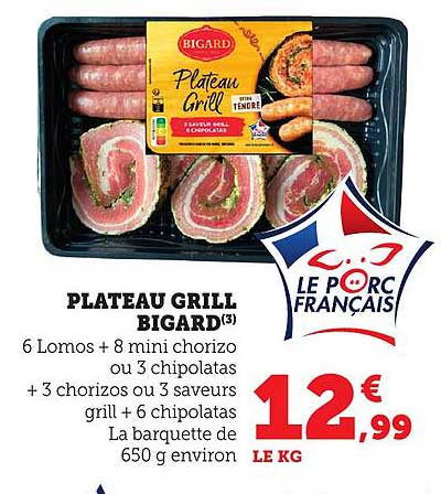 PLATEAU GRILL BIGARD