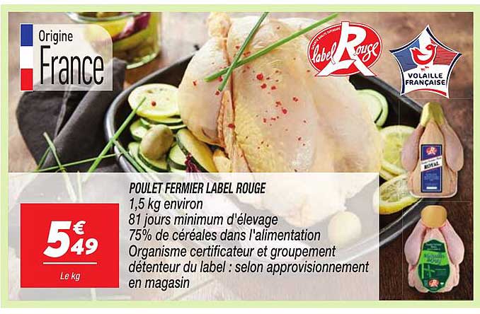 POULET FERMIER LABEL ROUGE