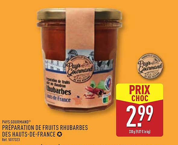 PRÉPARATION DE FRUITS RHUBARBES DES HAUTS-DE-FRANCE