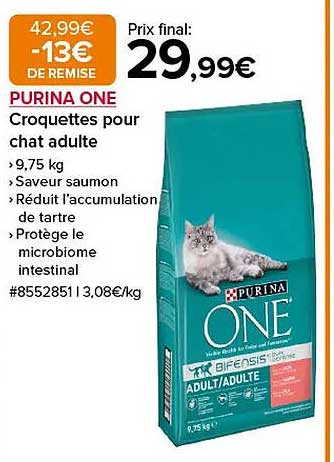 PURINA ONE Croquettes pour chat adulte
