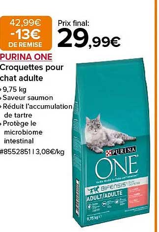 PURINA ONE Croquettes pour chat adulte