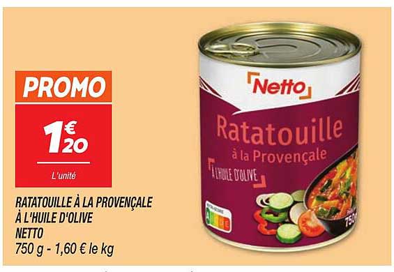 Ratatouille à la Provençale à l'huile d'olive