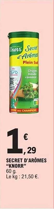 SECRET D'ARÔMES "KNORR"