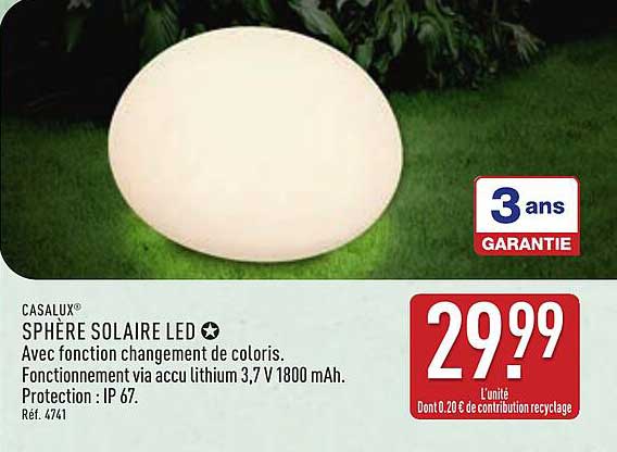 SPHÈRE SOLAIRE LED