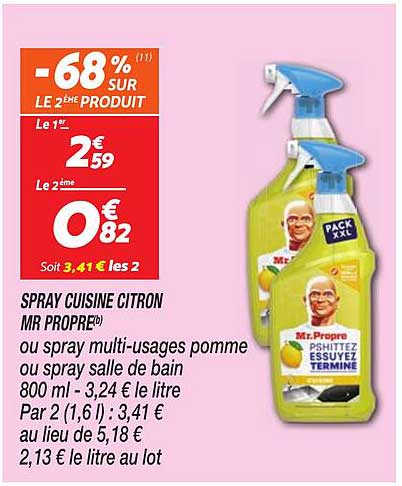 SPRAY CUISINE CITRON MR PROPRE®