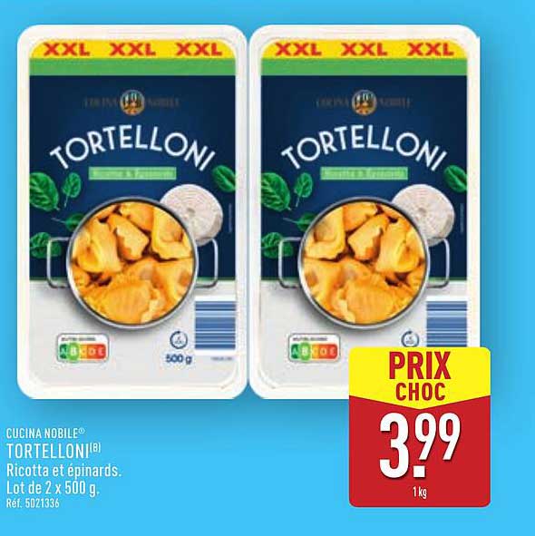 TORTELLONI Ricotta et épinards