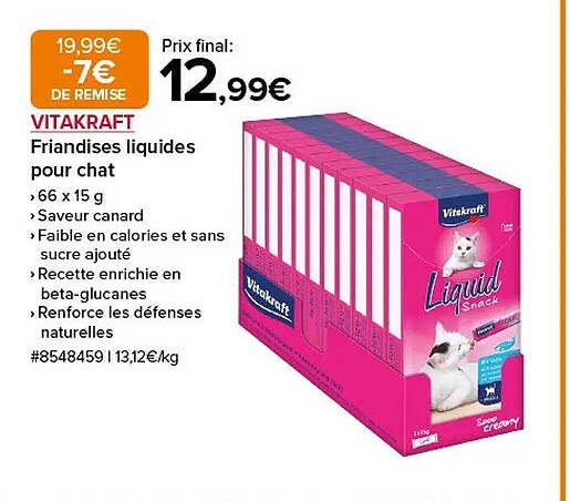 VITAKRAFT Friandises liquides pour chat