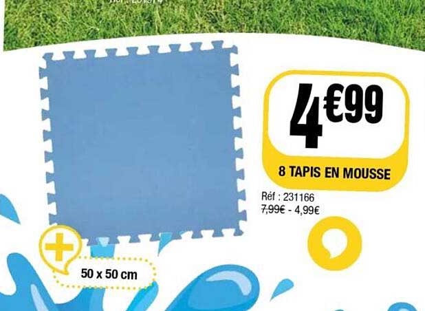 8 TAPIS EN MOUSSE