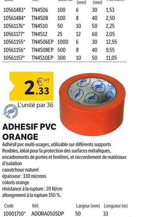 ADHESIF PVC ORANGE
