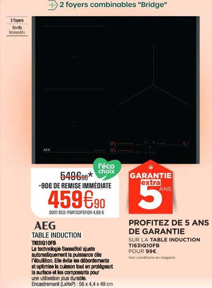 AEG TABLE INDUCTION T163I01QFB