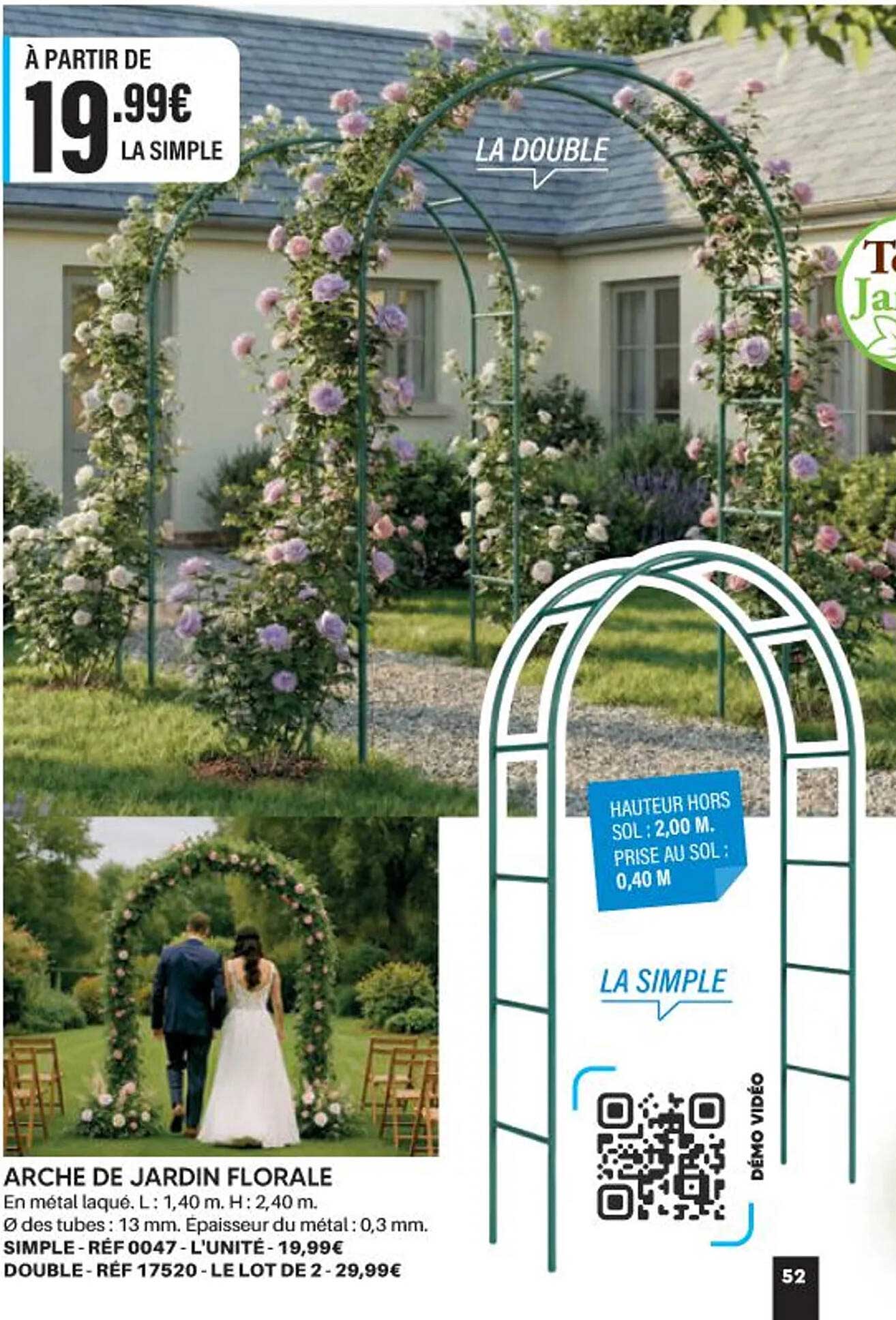 ARCHE DE JARDIN FLORALE