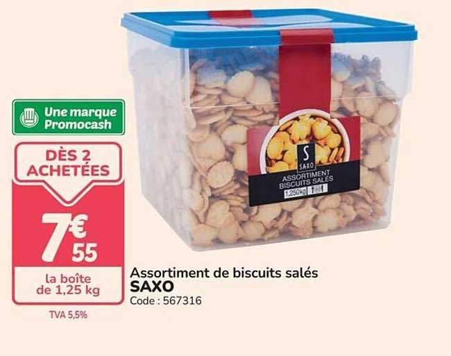 Assortiment de biscuits salés SAXO