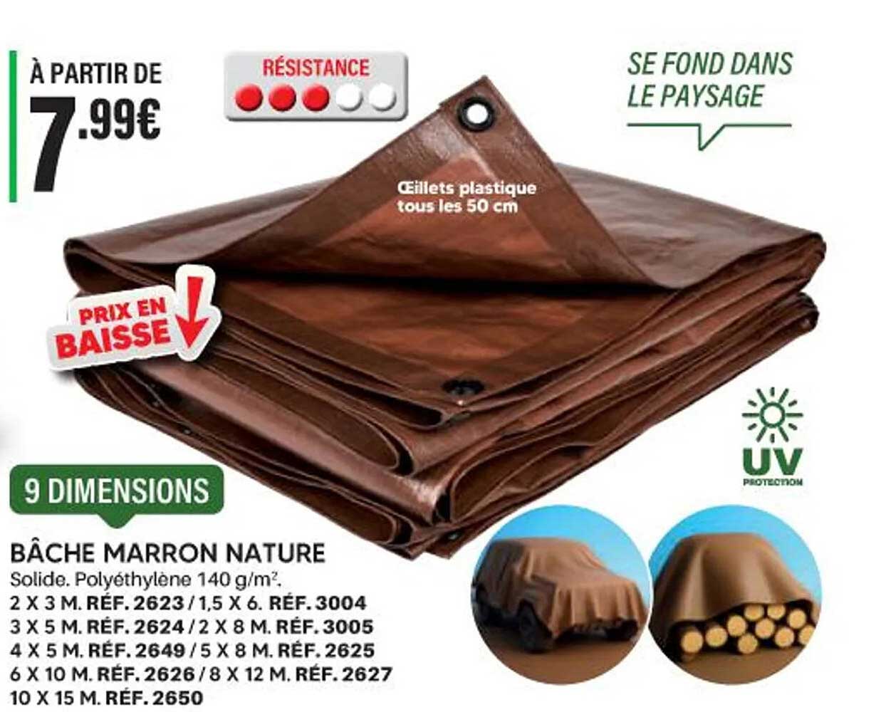 BÂCHE MARRON NATURE