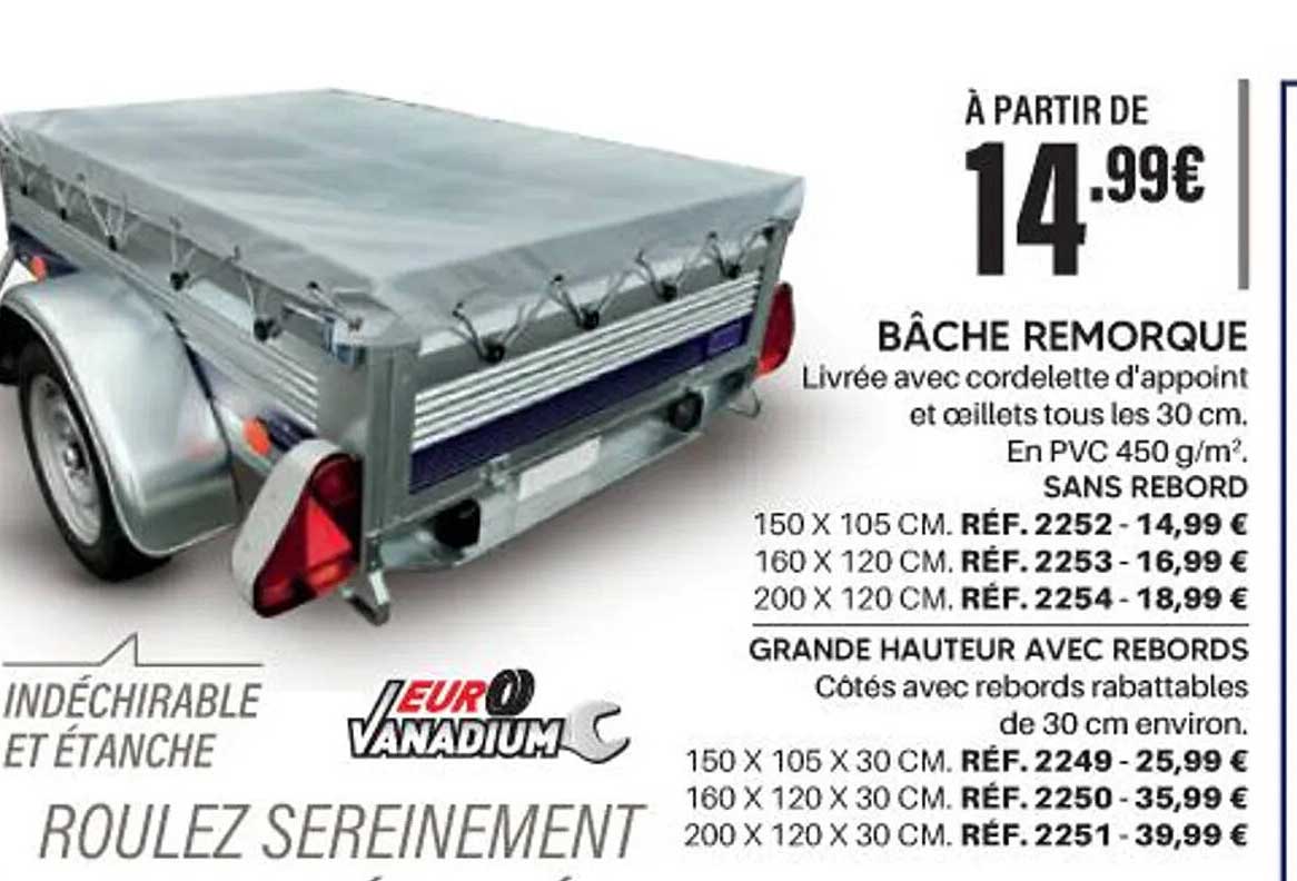 BÂCHE REMORQUE