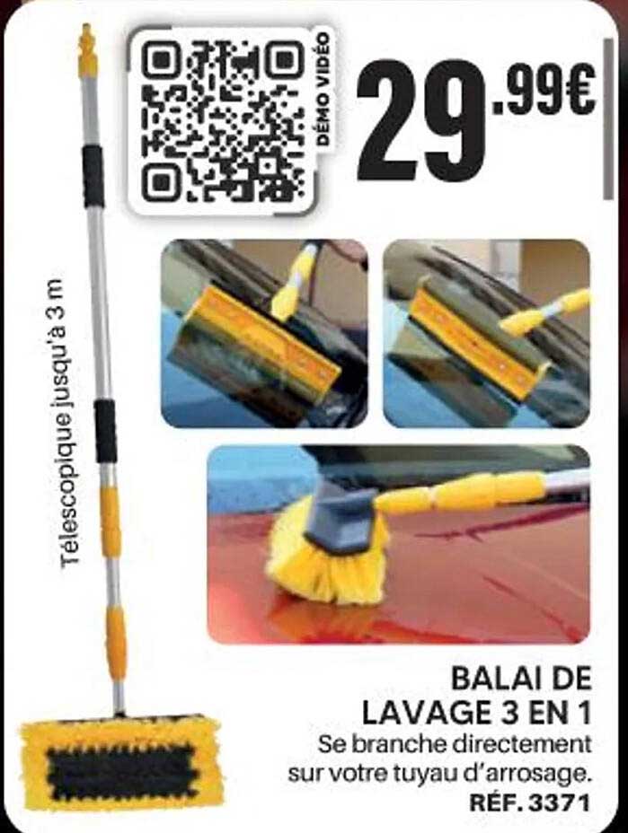 BALAI DE LAVAGE 3 EN 1