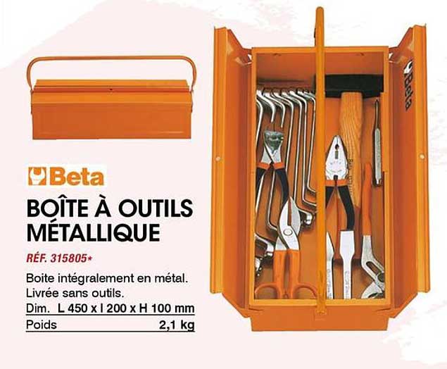Beta BOÎTE À OUTILS MÉTALLIQUE