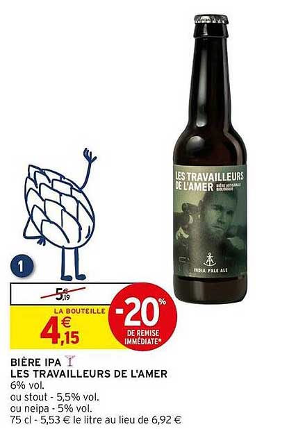 BIÈRE IPA LES TRAVAILLEURS DE L’AMER