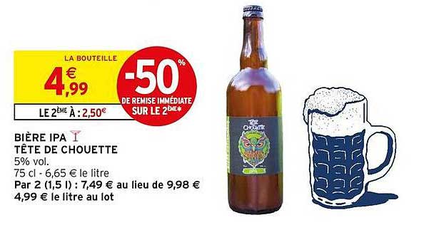 BIÈRE IPA TÊTE DE CHOUETTE