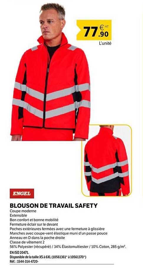 BLOUSON DE TRAVAIL SAFETY