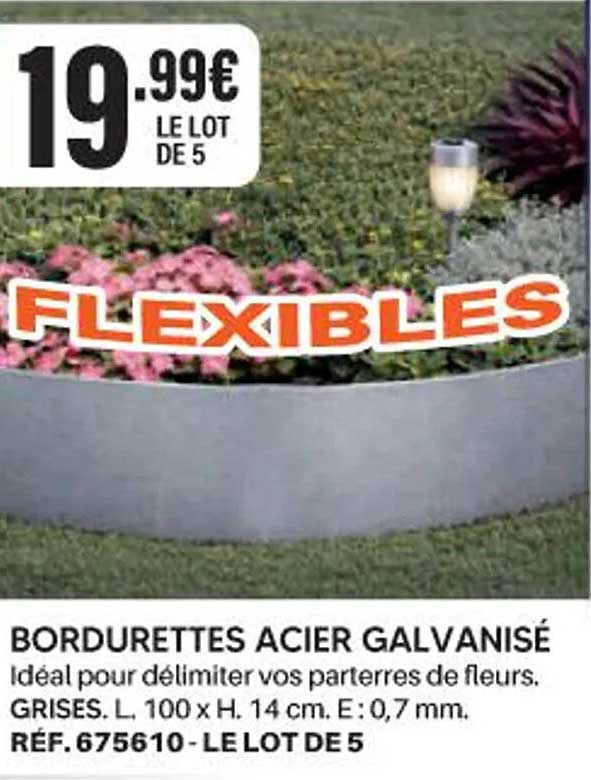 BORDURETTES ACIER GALVANISÉ